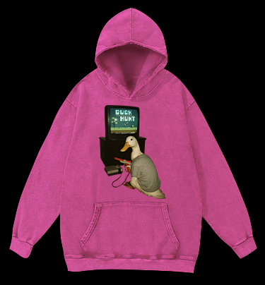 Duck Hunt Vintage Washed 100% Cotton Hoodie