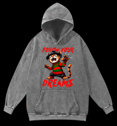 A Nightmare on Elm Street Vintage Washed 100% Cotton Hoodie