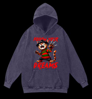 A Nightmare on Elm Street Vintage Washed 100% Cotton Hoodie