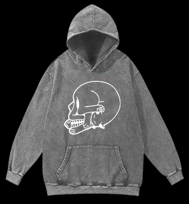 This is actually a cat Vintage Washed 100% Cotton Hoodie