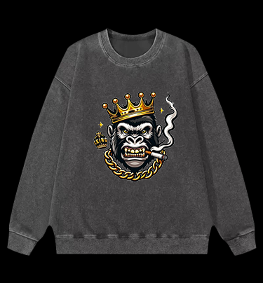 Monkey's Royal Vintage Washed 100% Cotton Sweatshirt