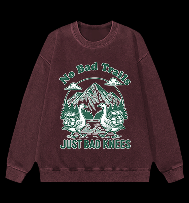 Trail Goose Adventure Vintage Washed 100% Cotton Sweatshirt