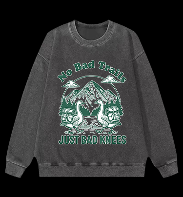 Trail Goose Adventure Vintage Washed 100% Cotton Sweatshirt