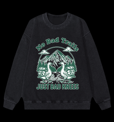 Trail Goose Adventure Vintage Washed 100% Cotton Sweatshirt