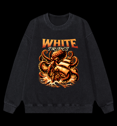 Octopus on Deck Vintage Washed 100% Cotton Sweatshirt