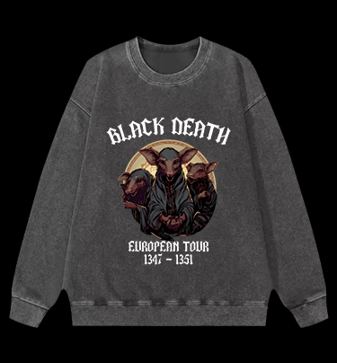 The Plague Mouse Vintage Washed 100% Cotton Sweatshirt