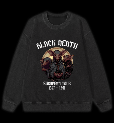 The Plague Mouse Vintage Washed 100% Cotton Sweatshirt