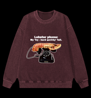 Lobster Dial Vintage Washed 100% Cotton Sweatshirt