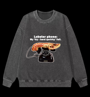 Lobster Dial Vintage Washed 100% Cotton Sweatshirt