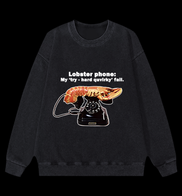 Lobster Dial Vintage Washed 100% Cotton Sweatshirt