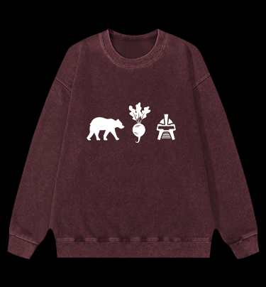 Bears, Beets, Battlestar Galactica Vintage Washed 100% Cotton Sweatshirt