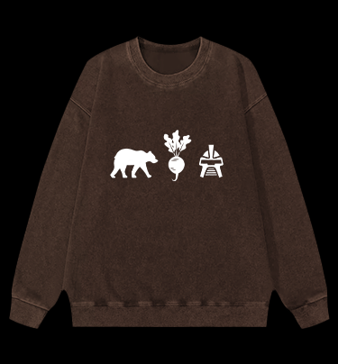 Bears, Beets, Battlestar Galactica Vintage Washed 100% Cotton Sweatshirt