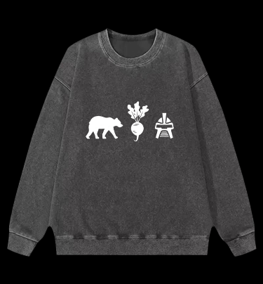 Bears, Beets, Battlestar Galactica Vintage Washed 100% Cotton Sweatshirt