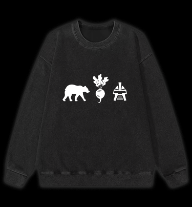 Bears, Beets, Battlestar Galactica Vintage Washed 100% Cotton Sweatshirt