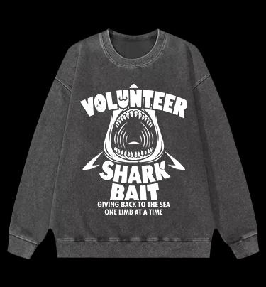 Shark Bait Vintage Washed 100% Cotton Sweatshirt