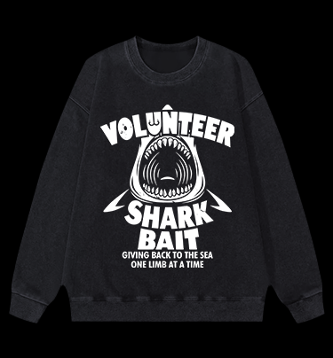 Shark Bait Vintage Washed 100% Cotton Sweatshirt