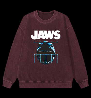 Shark in Cage Vintage Washed 100% Cotton Sweatshirt