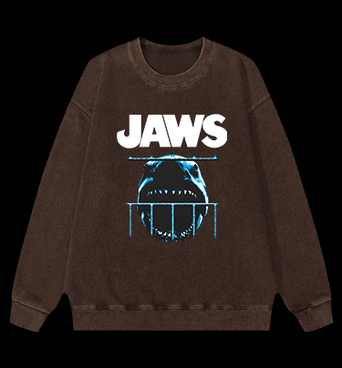 Shark in Cage Vintage Washed 100% Cotton Sweatshirt
