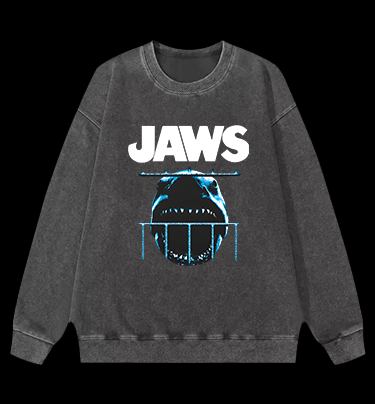 Shark in Cage Vintage Washed 100% Cotton Sweatshirt