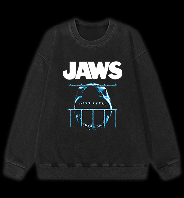 Shark in Cage Vintage Washed 100% Cotton Sweatshirt