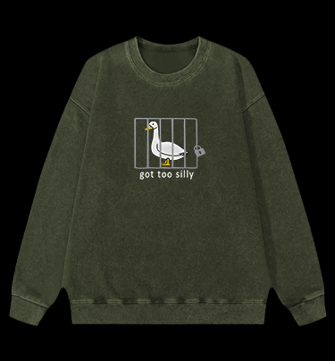Goose: Silly Prisoner Vintage Washed 100% Cotton Sweatshirt