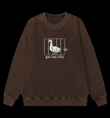 Goose: Silly Prisoner Vintage Washed 100% Cotton Sweatshirt