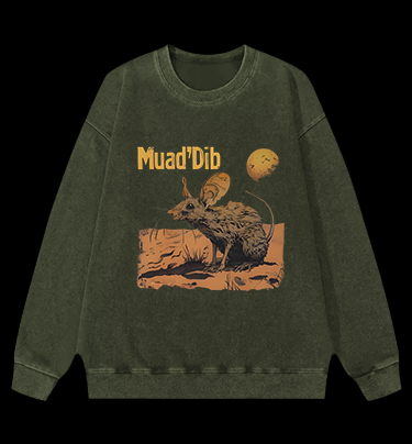 Mouse: Dune Symbol Vintage Washed 100% Cotton Sweatshirt