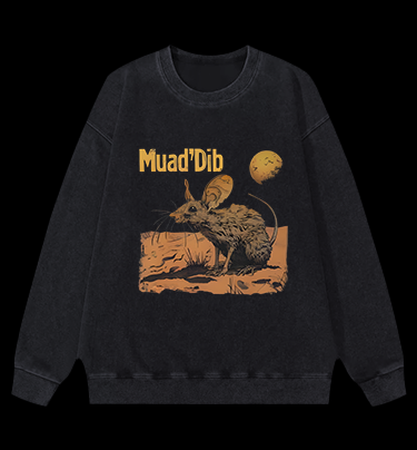 Mouse: Dune Symbol Vintage Washed 100% Cotton Sweatshirt