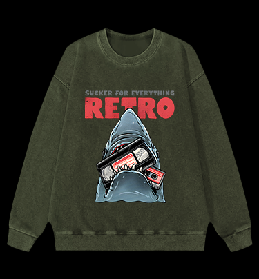 Shark's Vintage Love Vintage Washed 100% Cotton Sweatshirt