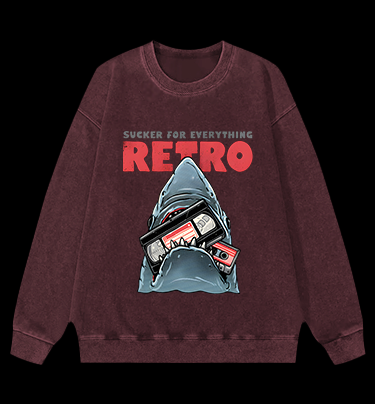 Shark's Vintage Love Vintage Washed 100% Cotton Sweatshirt