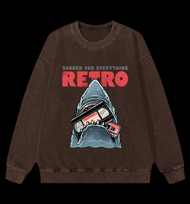 Shark's Vintage Love Vintage Washed 100% Cotton Sweatshirt