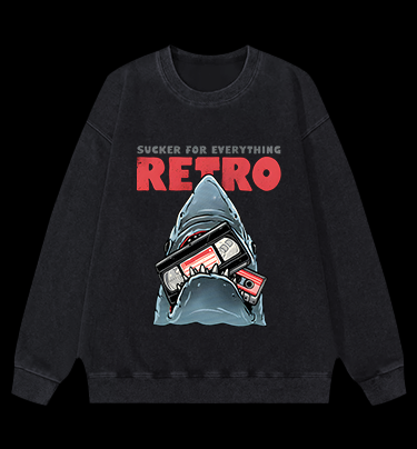 Shark's Vintage Love Vintage Washed 100% Cotton Sweatshirt