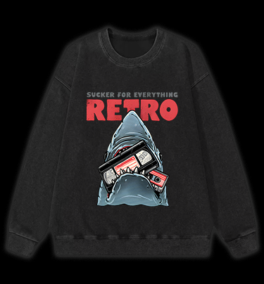 Shark's Vintage Love Vintage Washed 100% Cotton Sweatshirt