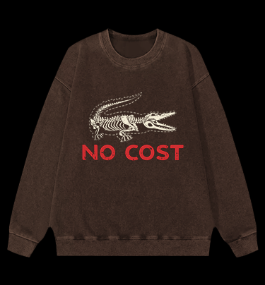 Croc's No - Cost Style Vintage Washed 100% Cotton Sweatshirt