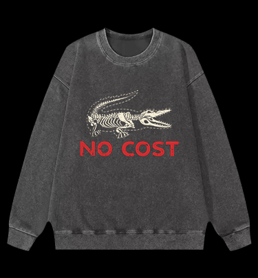 Croc's No - Cost Style Vintage Washed 100% Cotton Sweatshirt
