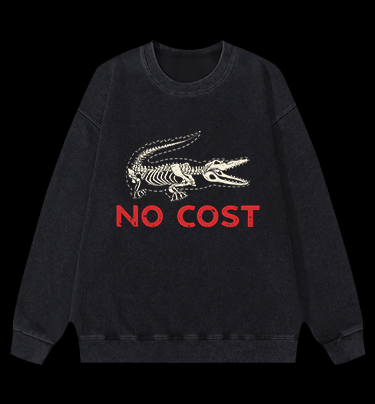 Croc's No - Cost Style Vintage Washed 100% Cotton Sweatshirt