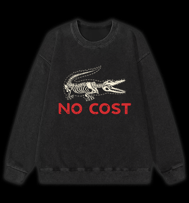 Croc's No - Cost Style Vintage Washed 100% Cotton Sweatshirt