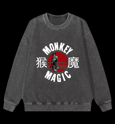 Monkey's Myth Style Vintage Washed 100% Cotton Sweatshirt