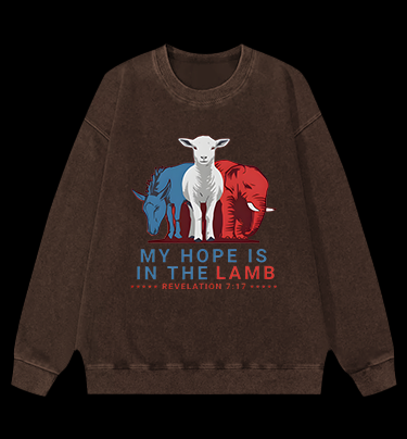 Lamb's Faith Style Vintage Washed 100% Cotton Sweatshirt