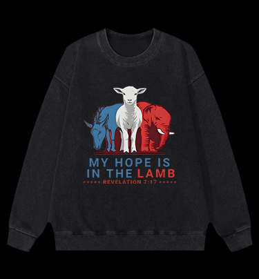 Lamb's Faith Style Vintage Washed 100% Cotton Sweatshirt