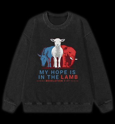 Lamb's Faith Style Vintage Washed 100% Cotton Sweatshirt