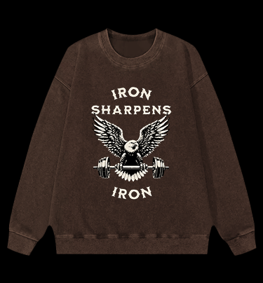 Strong Eagle Vintage Washed 100% Cotton Sweatshirt