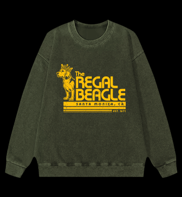 The REGAL BEAGLE Vintage Washed 100% Cotton Sweatshirt