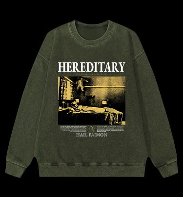 Hereditary Hail Pamon Vintage Washed 100% Cotton Sweatshirt
