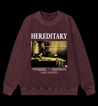 Hereditary Hail Pamon Vintage Washed 100% Cotton Sweatshirt