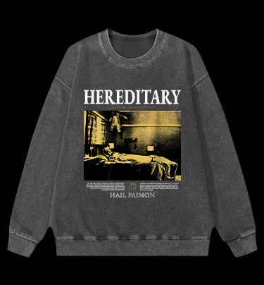 Hereditary Hail Pamon Vintage Washed 100% Cotton Sweatshirt