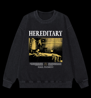 Hereditary Hail Pamon Vintage Washed 100% Cotton Sweatshirt