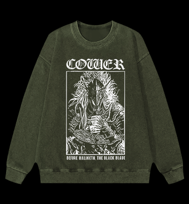 Cotier - Maliketh the Black Blade Vintage Washed 100% Cotton Sweatshirt
