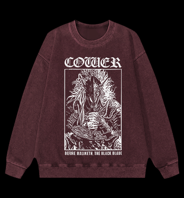 Cotier - Maliketh the Black Blade Vintage Washed 100% Cotton Sweatshirt
