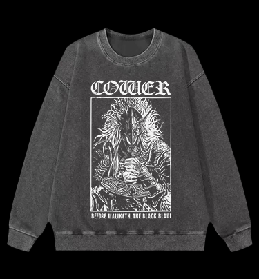 Cotier - Maliketh the Black Blade Vintage Washed 100% Cotton Sweatshirt